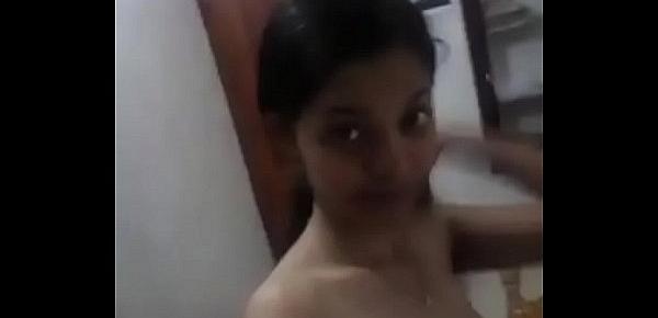  Desi girl stripping and fingering